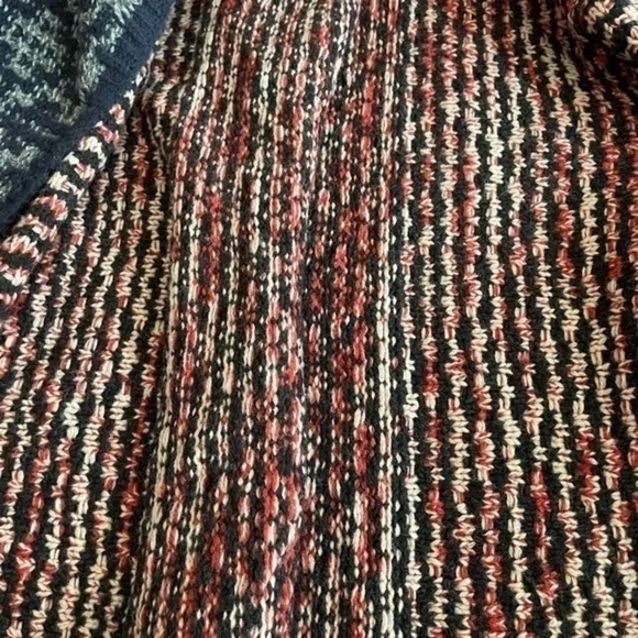Free People Open Back 3 Snap Front Closure 75% Wool Knit Cardigan Sweater Medium - Picture 12 of 16